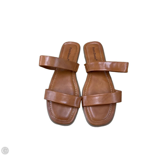 Sandals Flats By Pierre Dumas In Tan, Size: 6