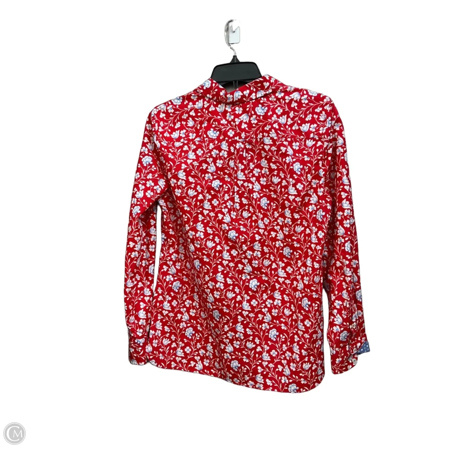 Blouse Long Sleeve By Talbots In Red, Size: S