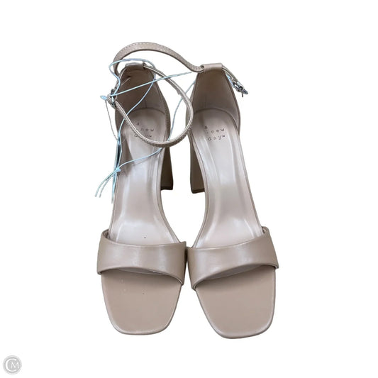 Shoes Heels Platform By A New Day In Tan, Size: 9