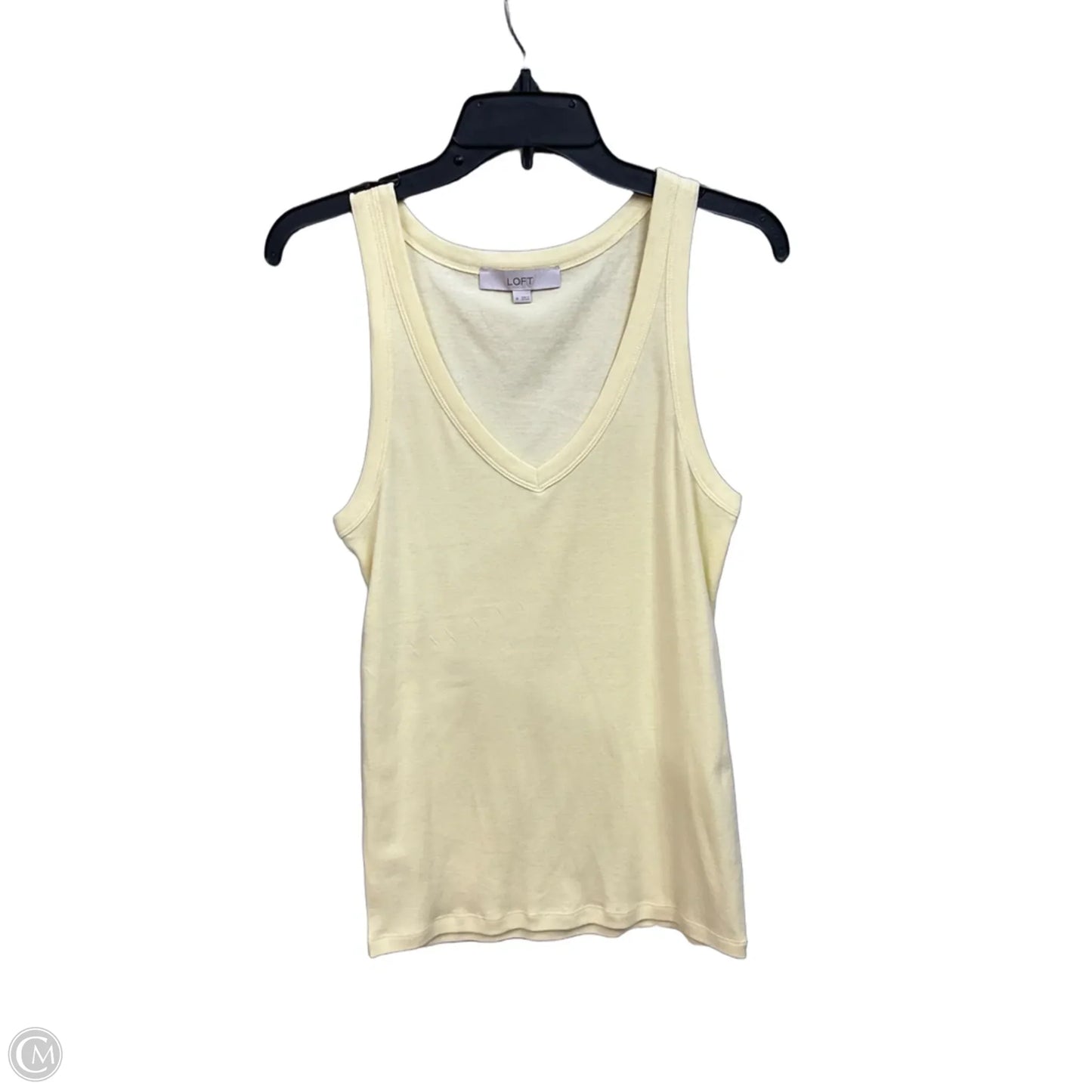 Top Sleeveless Basic By Loft In Yellow, Size: M