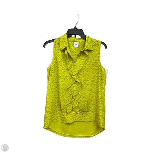 Top Sleeveless By Cabi In Yellow, Size: Xs