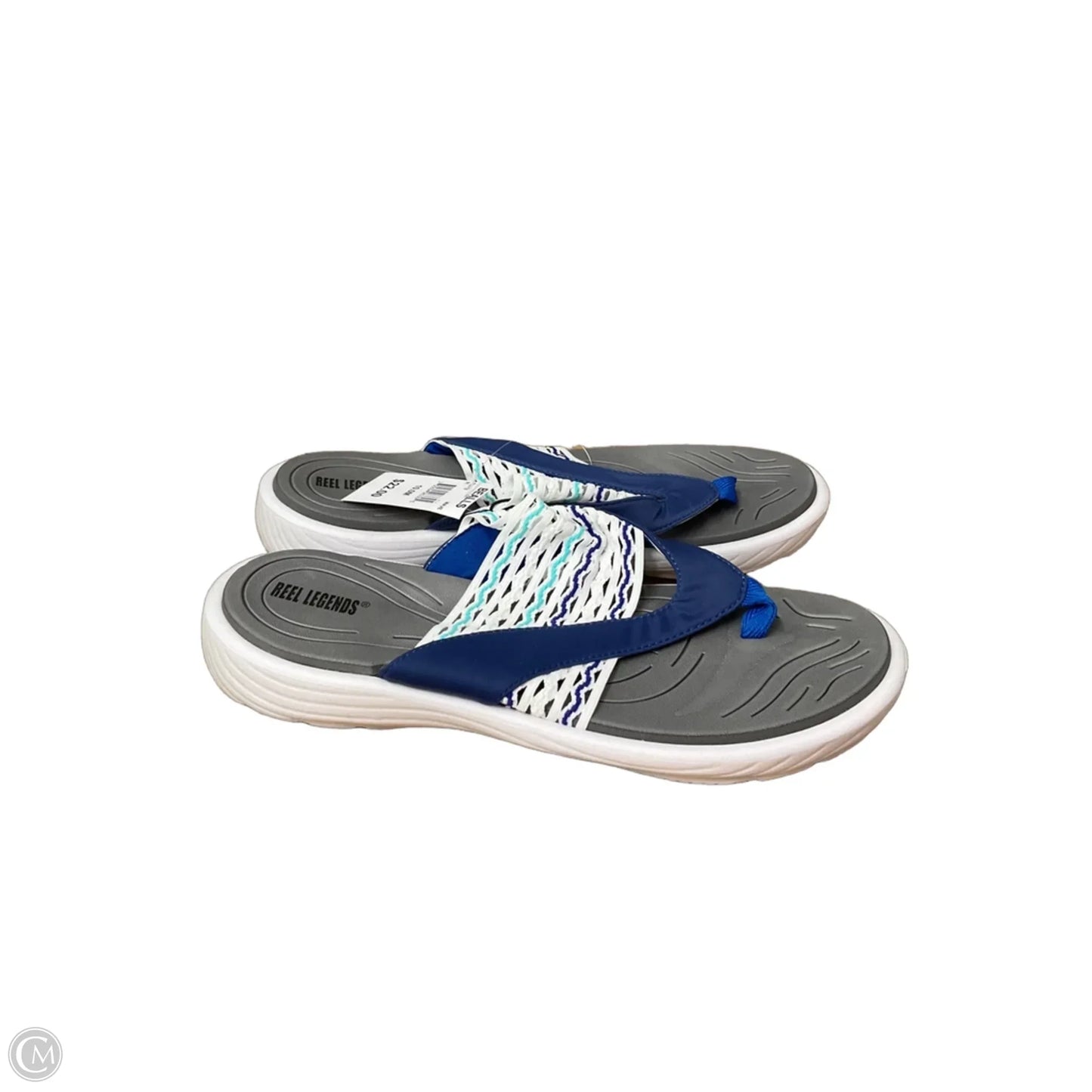 Sandals Flip Flops By Reel Legends In White, Size: 10