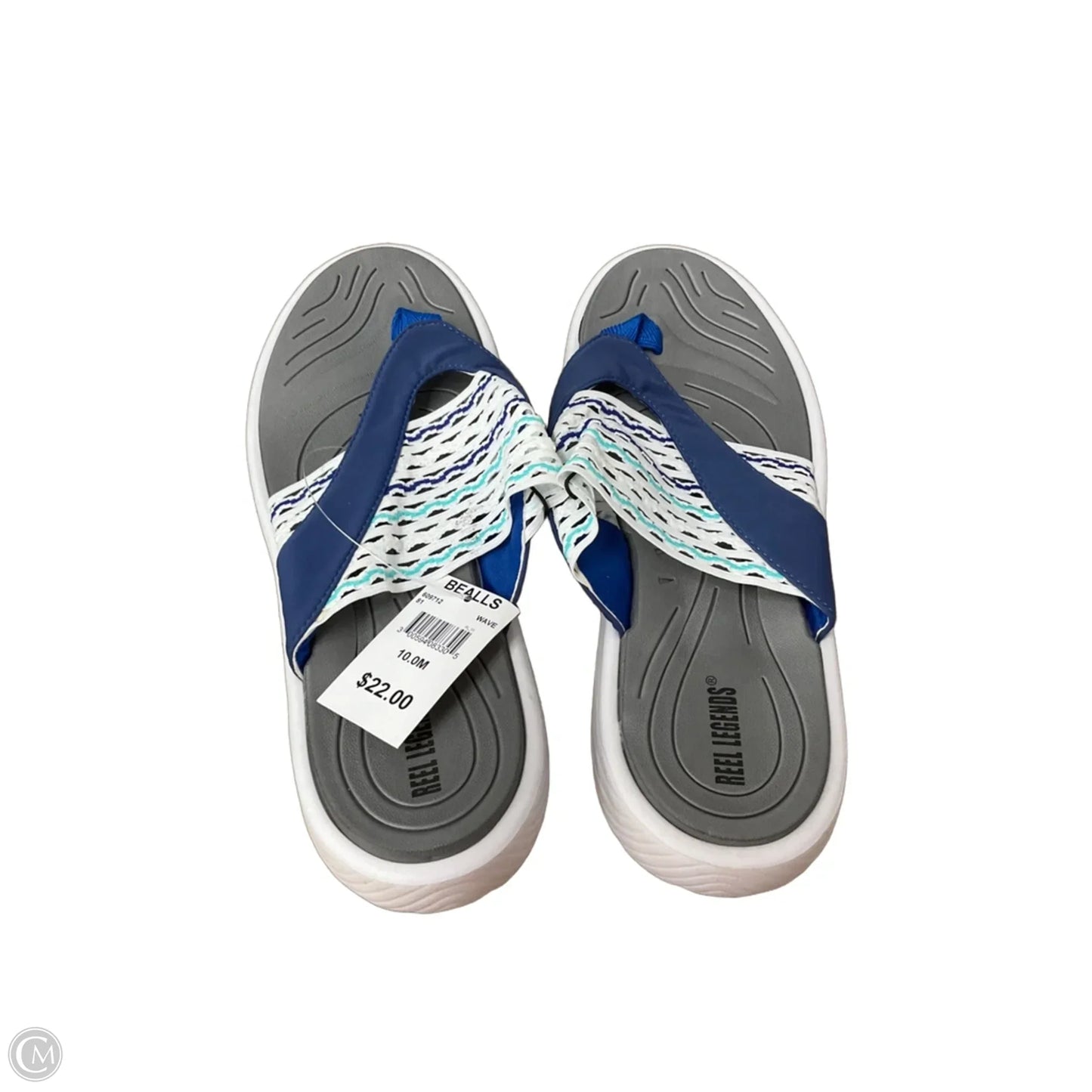 Sandals Flip Flops By Reel Legends In White, Size: 10