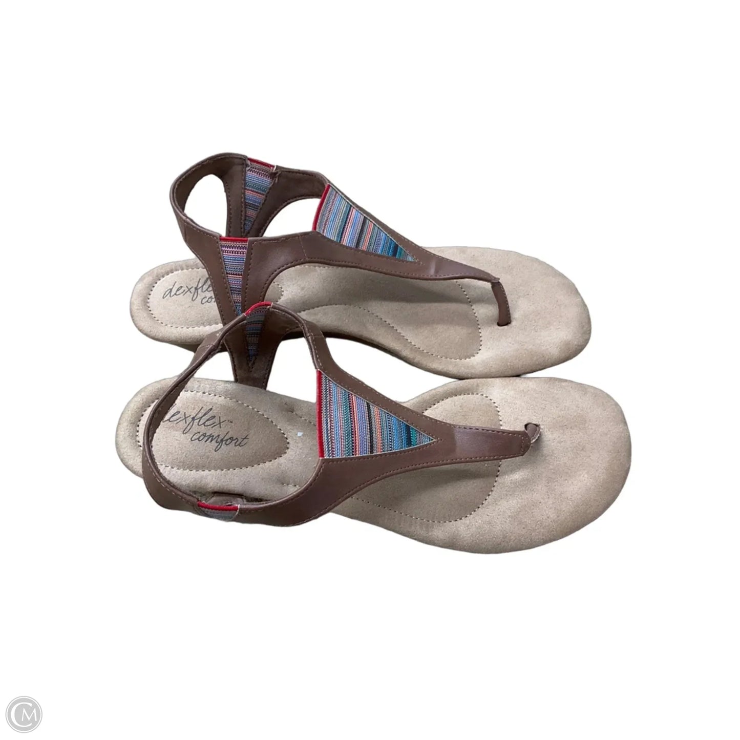 Shoes Heels Wedge By Dexflex In Brown, Size: 7.5