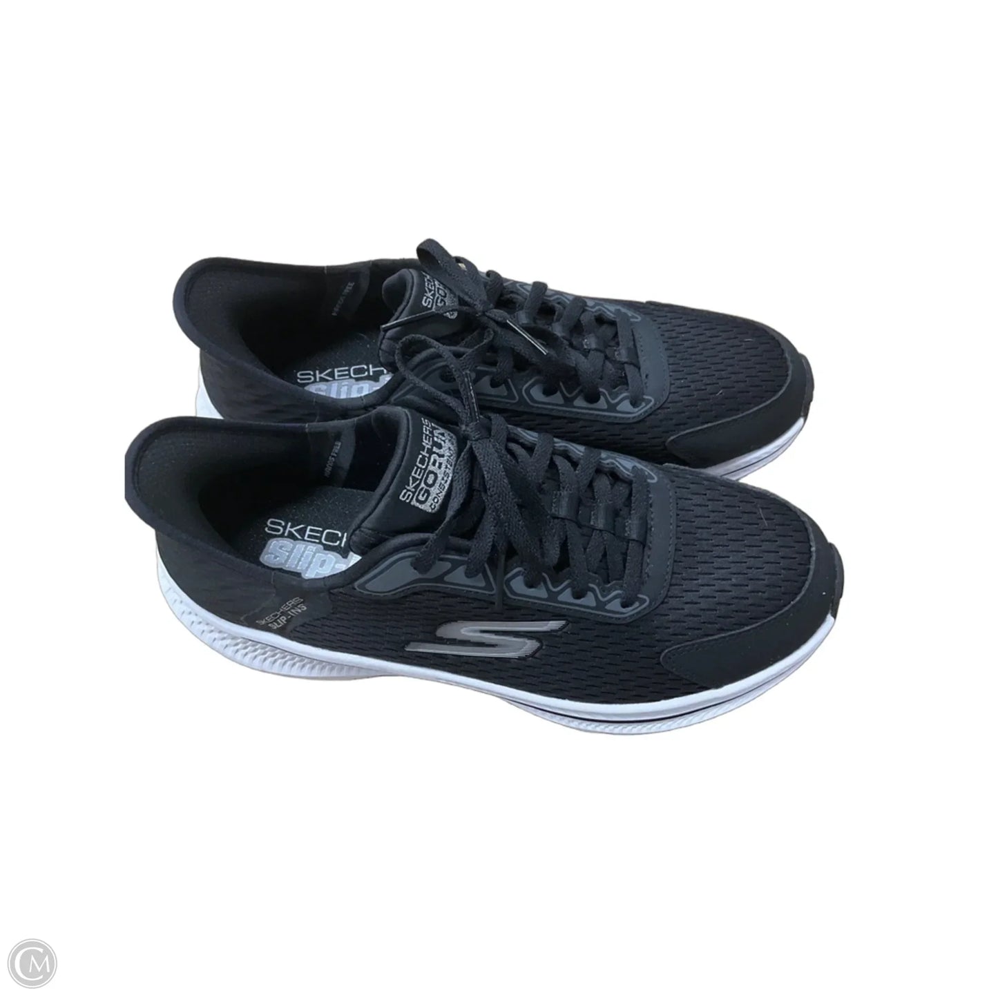 Shoes Sneakers By Skechers In Black & White, Size: 8
