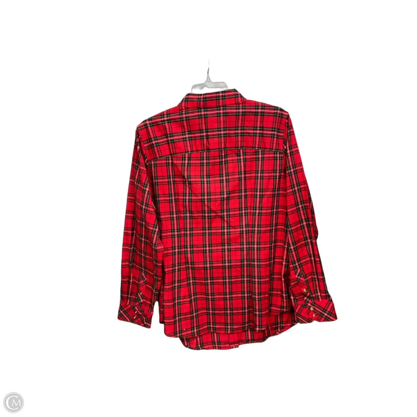 Blouse Long Sleeve By Talbots In Red, Size: Xl