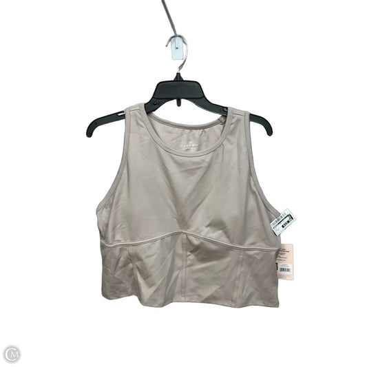 Athletic Tank Top By Danskin In Tan, Size: Xl
