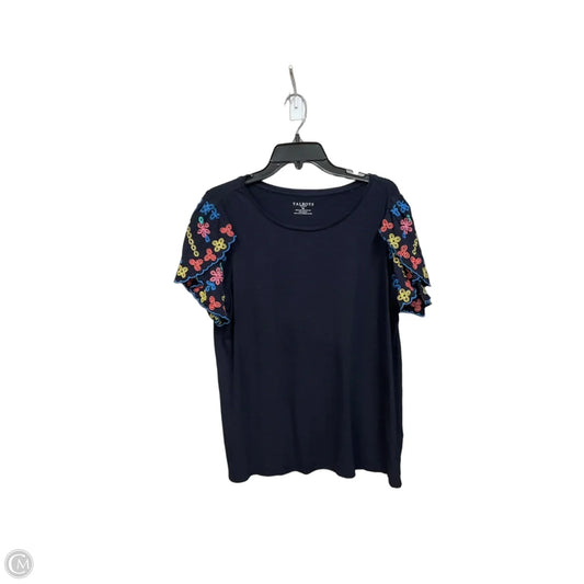 Top Short Sleeve By Talbots In Blue, Size: 1x