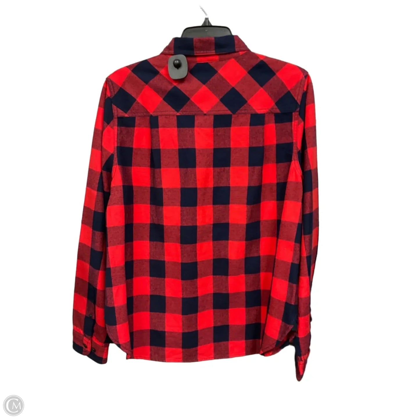 Top Long Sleeve By J. Crew In Checkered Pattern, Size: M