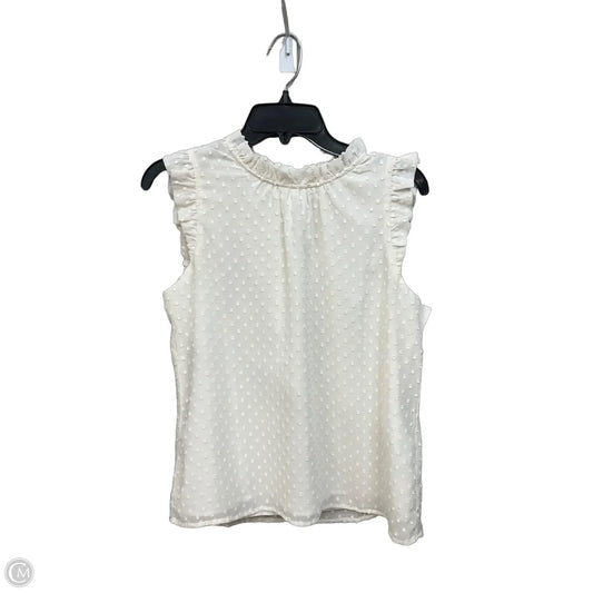 Top Sleeveless By J. Crew In White, Size: S