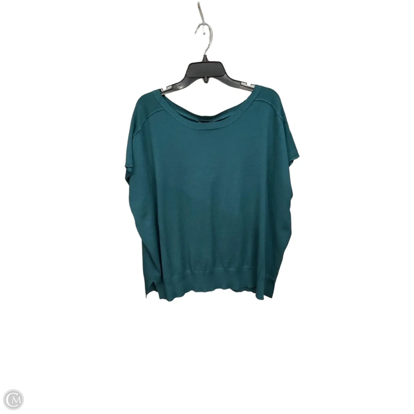 Top Short Sleeve By Adrianna Papell In Green, Size: 2x