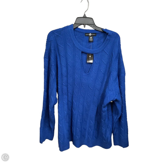Sweater By Ashley Stewart In Blue, Size: 2x