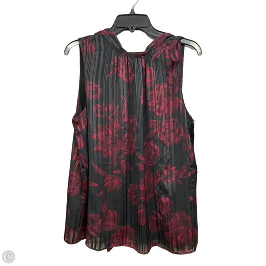 Top Sleeveless By White House Black Market In Floral Print, Size: L