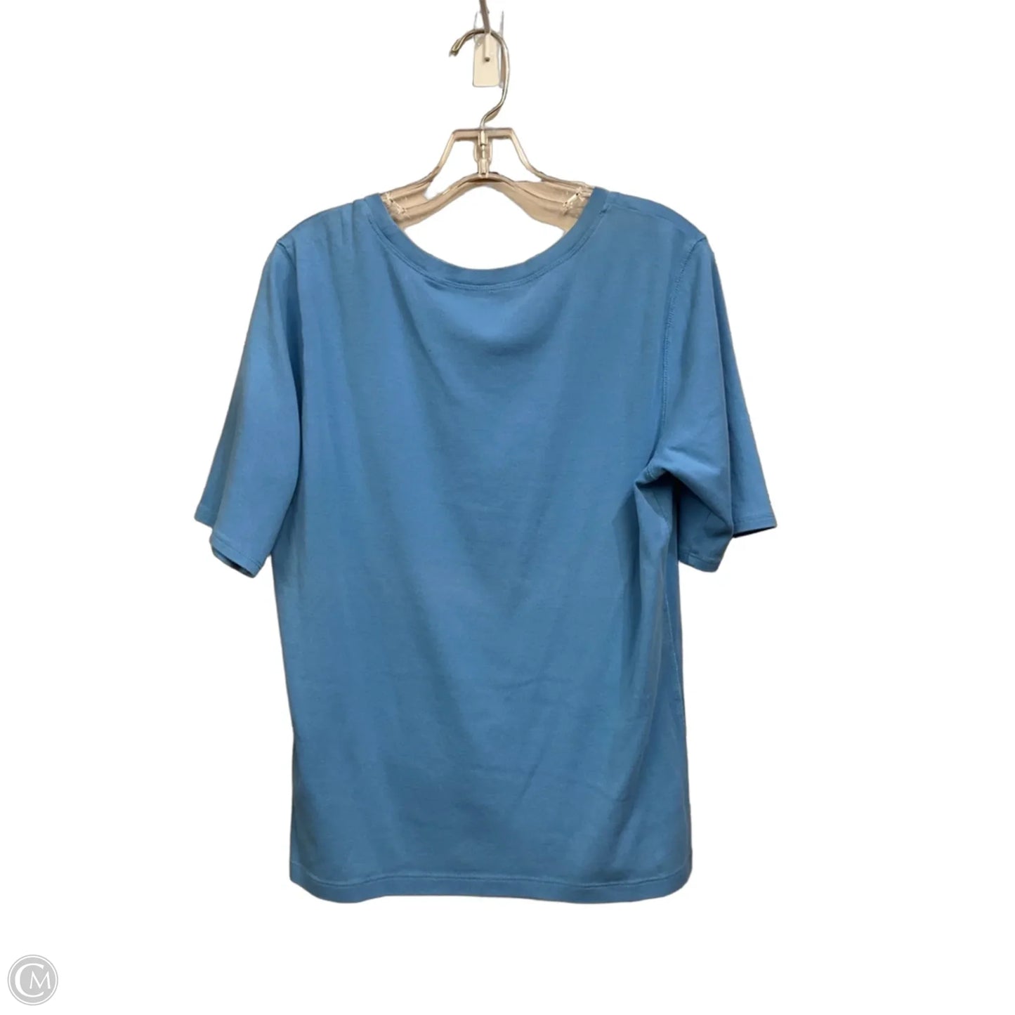 Top Short Sleeve By Chicos In Blue, Size: L