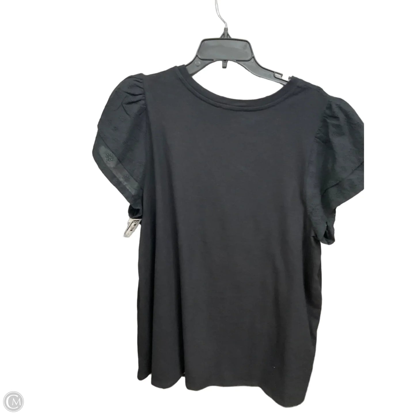 Top Short Sleeve By Lane Bryant In Black, Size: 1x