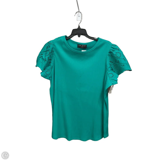 Top Short Sleeve By Lane Bryant In Green, Size: 1x
