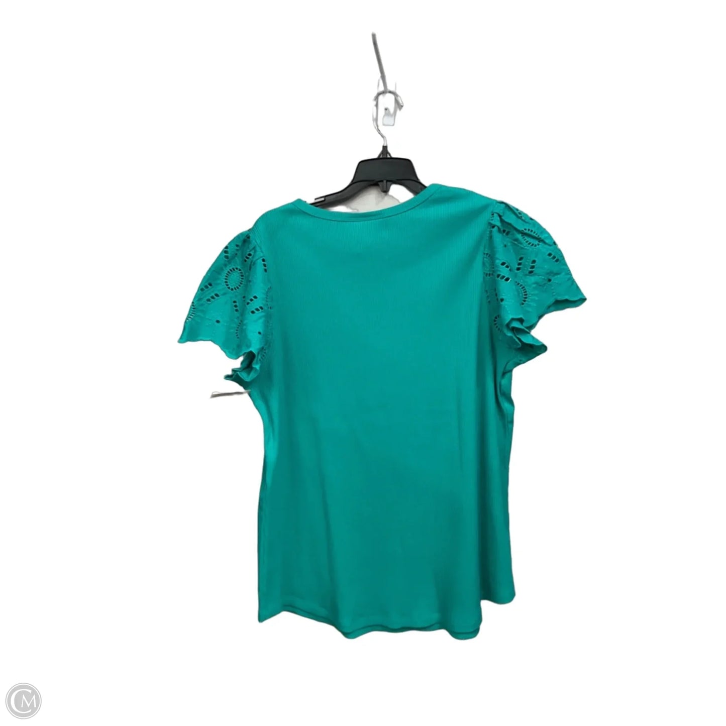 Top Short Sleeve By Lane Bryant In Green, Size: 1x