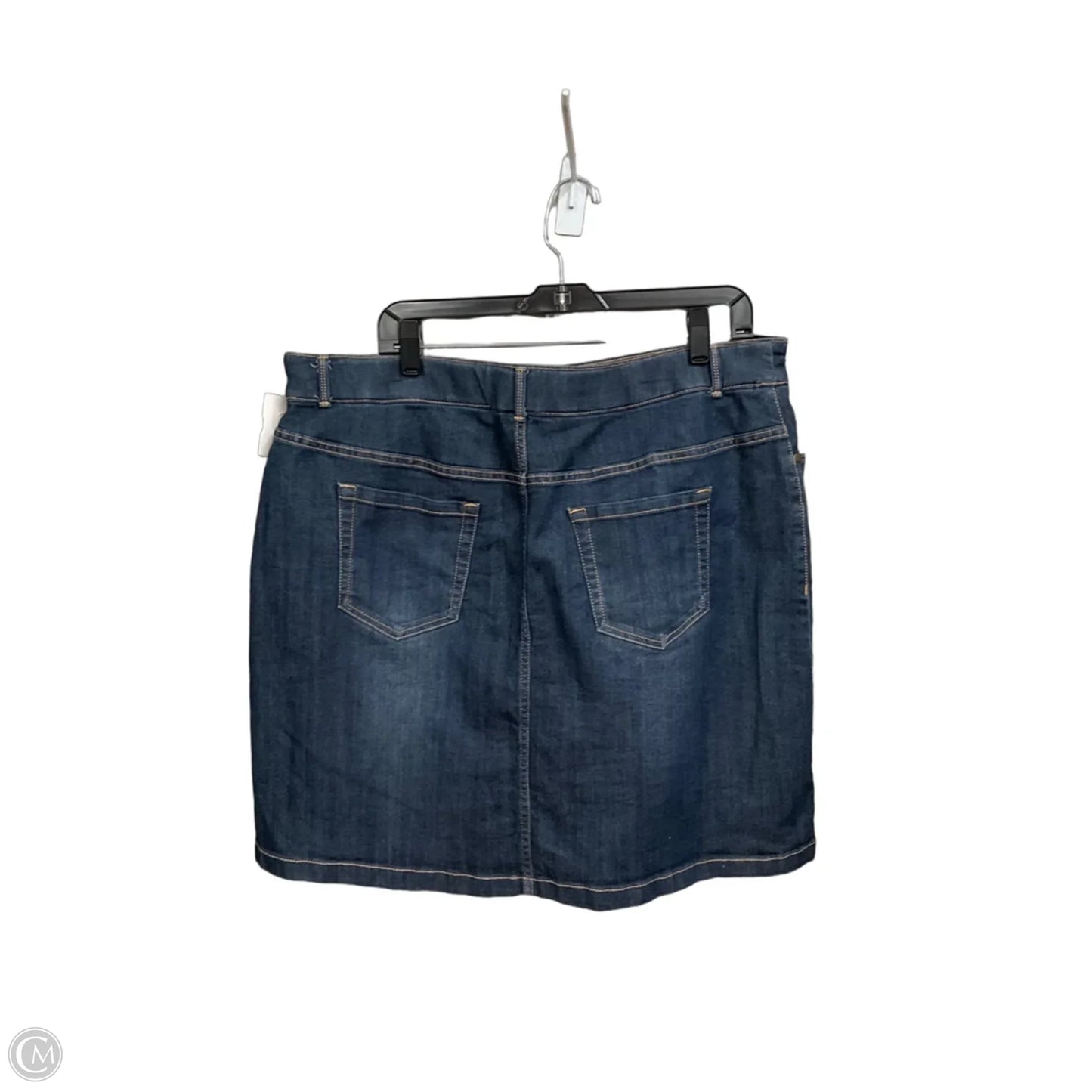 Skort By Croft And Barrow In Blue Denim, Size: 16