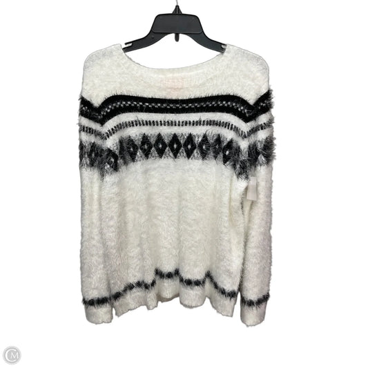 Sweater By Joe Fresh In White, Size: Xl