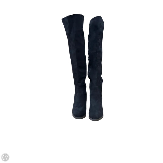 Boots Knee Heels By Clothes Mentor In Black, Size: 7