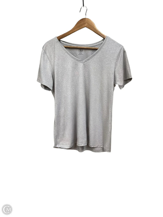 Top Short Sleeve By Athletic Works In Grey, Size: M