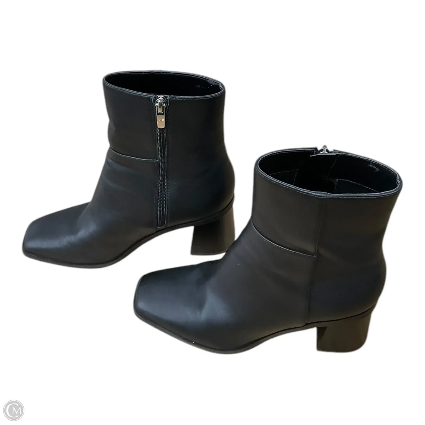Boots Mid-calf Heels By Marc Fisher In Black, Size: 7