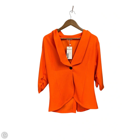 Blazer By Clothes Mentor In Orange, Size: L