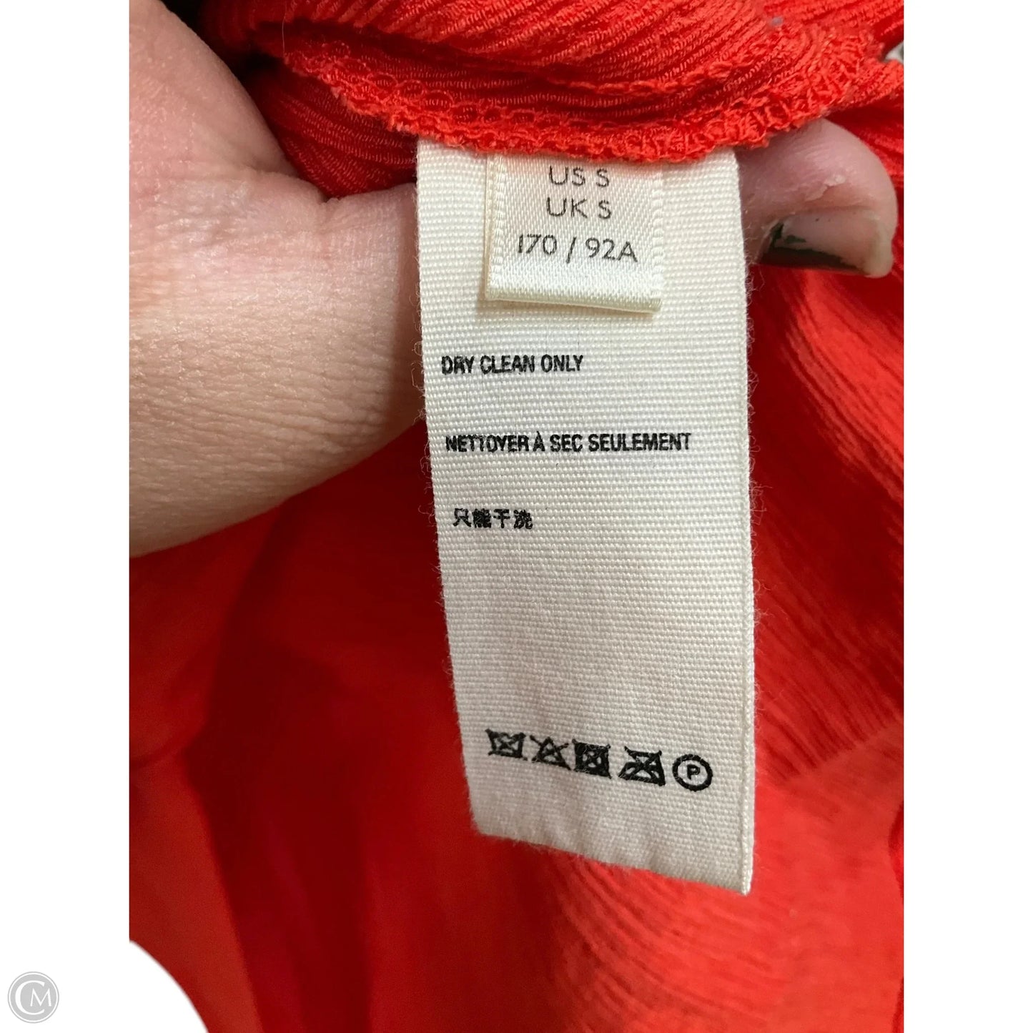 Blouse Long Sleeve By Free People In Orange, Size: S