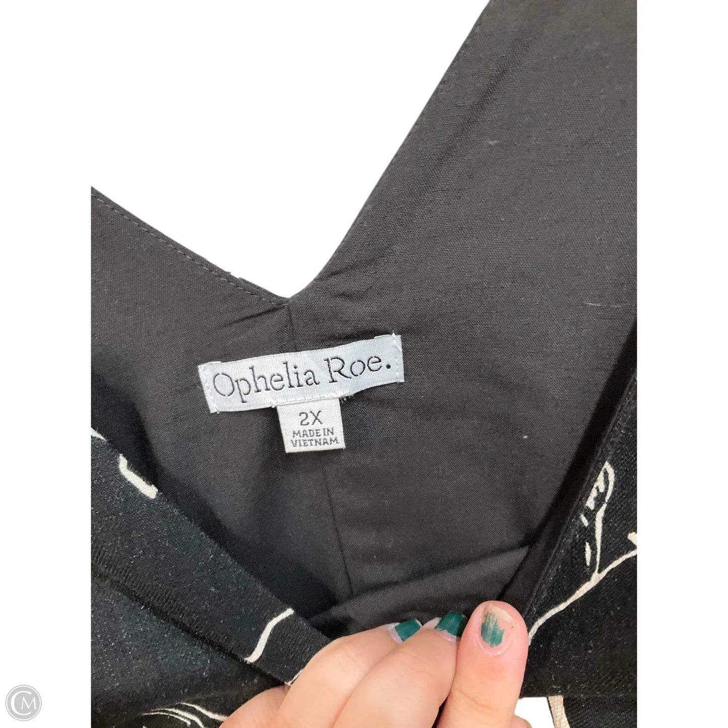 Dress Casual Maxi By Ophelia Roe In Black & White, Size: 2x