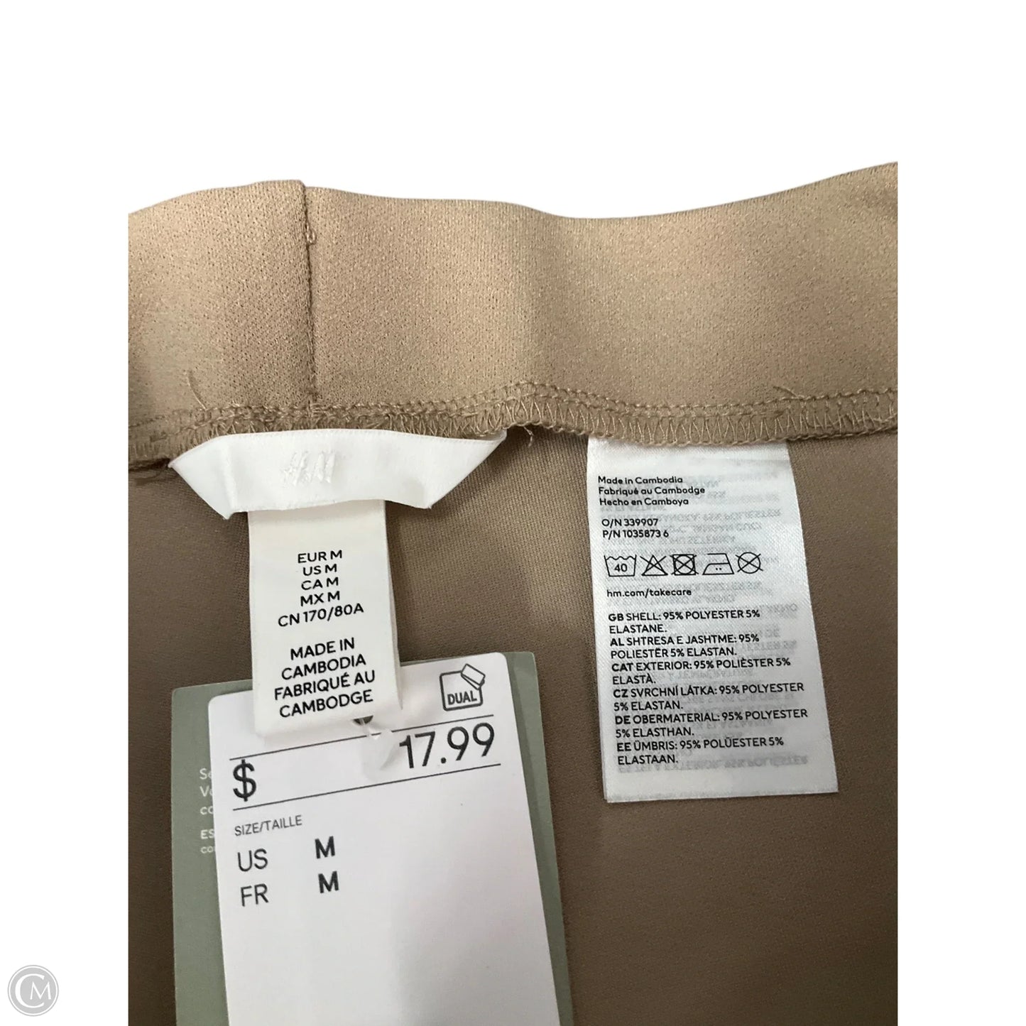 Pants Dress By H&m In Tan, Size: 8