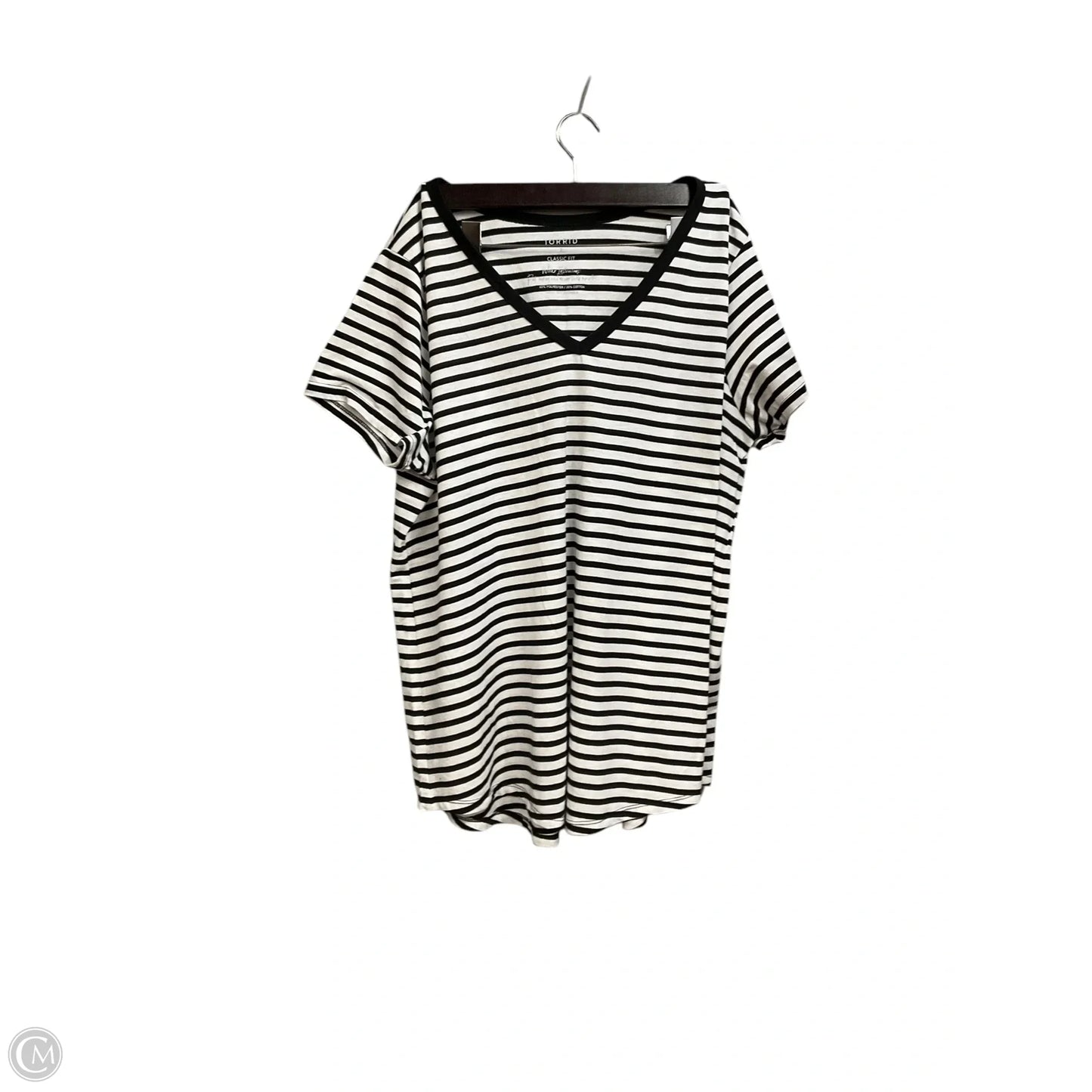 Top Short Sleeve By Torrid In Striped Pattern, Size: 2x