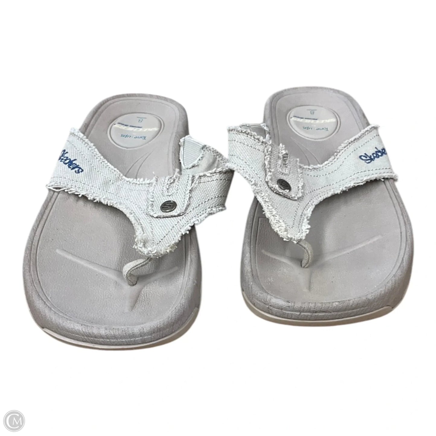 Sandals Flip Flops By Skechers In Tan, Size: 8