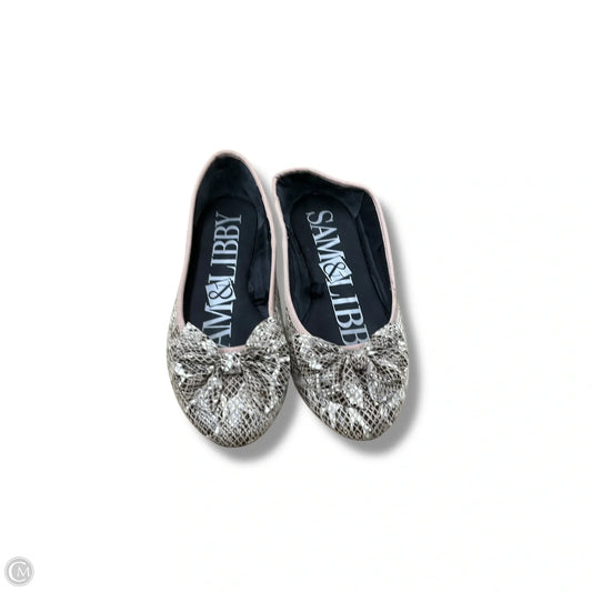 Shoes Flats By Sam And Libby In Snakeskin Print, Size: 7