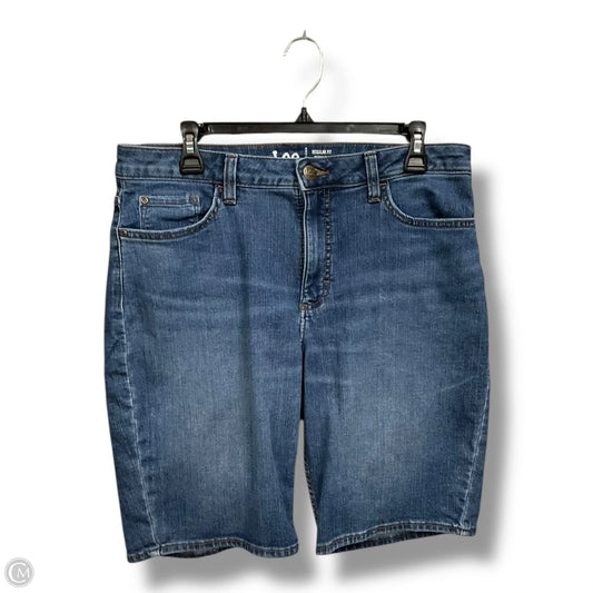 Shorts By Lee In Blue Denim, Size: 14