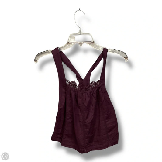 Top Sleeveless By Free People In Maroon, Size: M