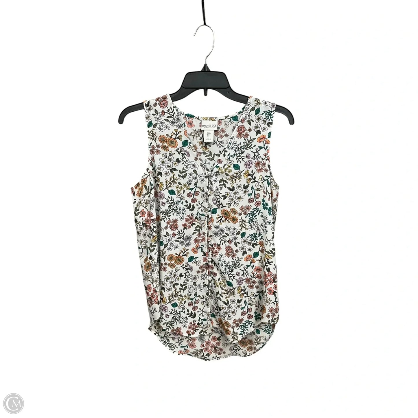 Top Sleeveless By Rachel Zoe In Floral Print, Size: S