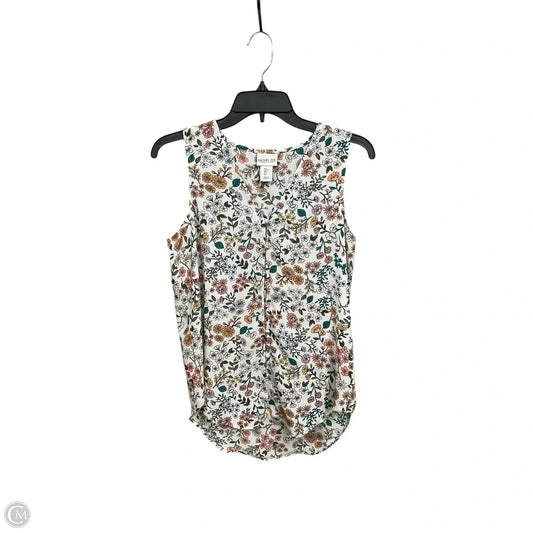 Top Sleeveless By Rachel Zoe In Floral Print, Size: S