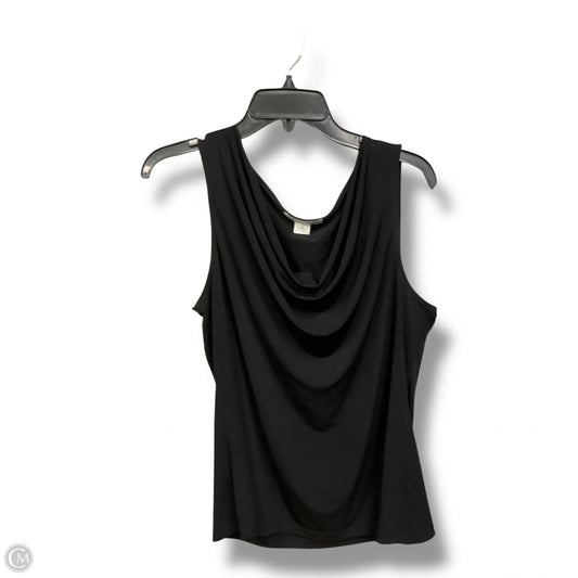 Top Sleeveless By Liz Claiborne In Black, Size: Xl