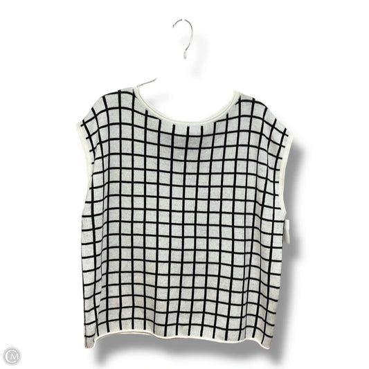 Vest Sweater By Rachel Zoe In Black & White, Size: Xl