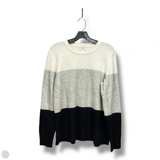 Sweater By J. Crew In Black & Grey, Size: L