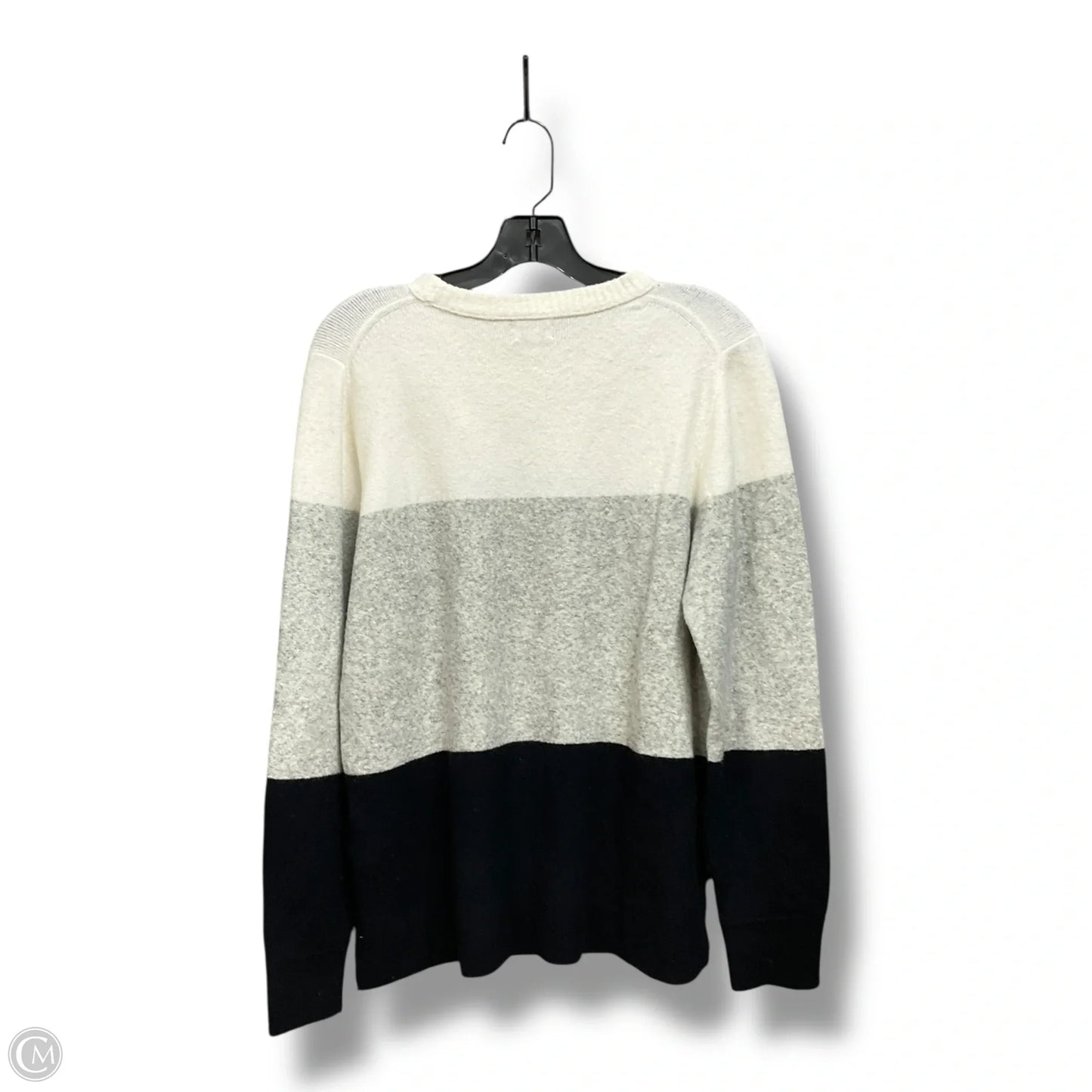 Sweater By J. Crew In Black & Grey, Size: L