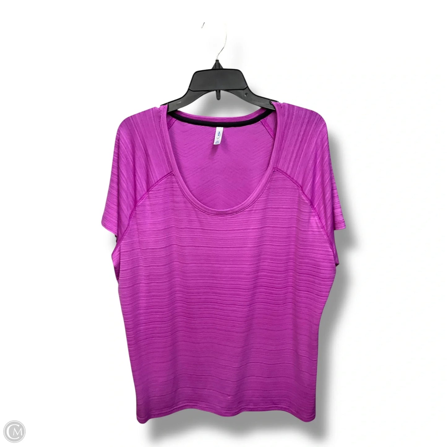 Athletic Top Short Sleeve By Mta Pro In Pink, Size: 2x