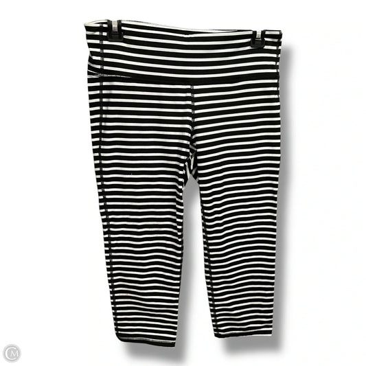 Athletic Capris By Athleta In Striped Pattern, Size: M