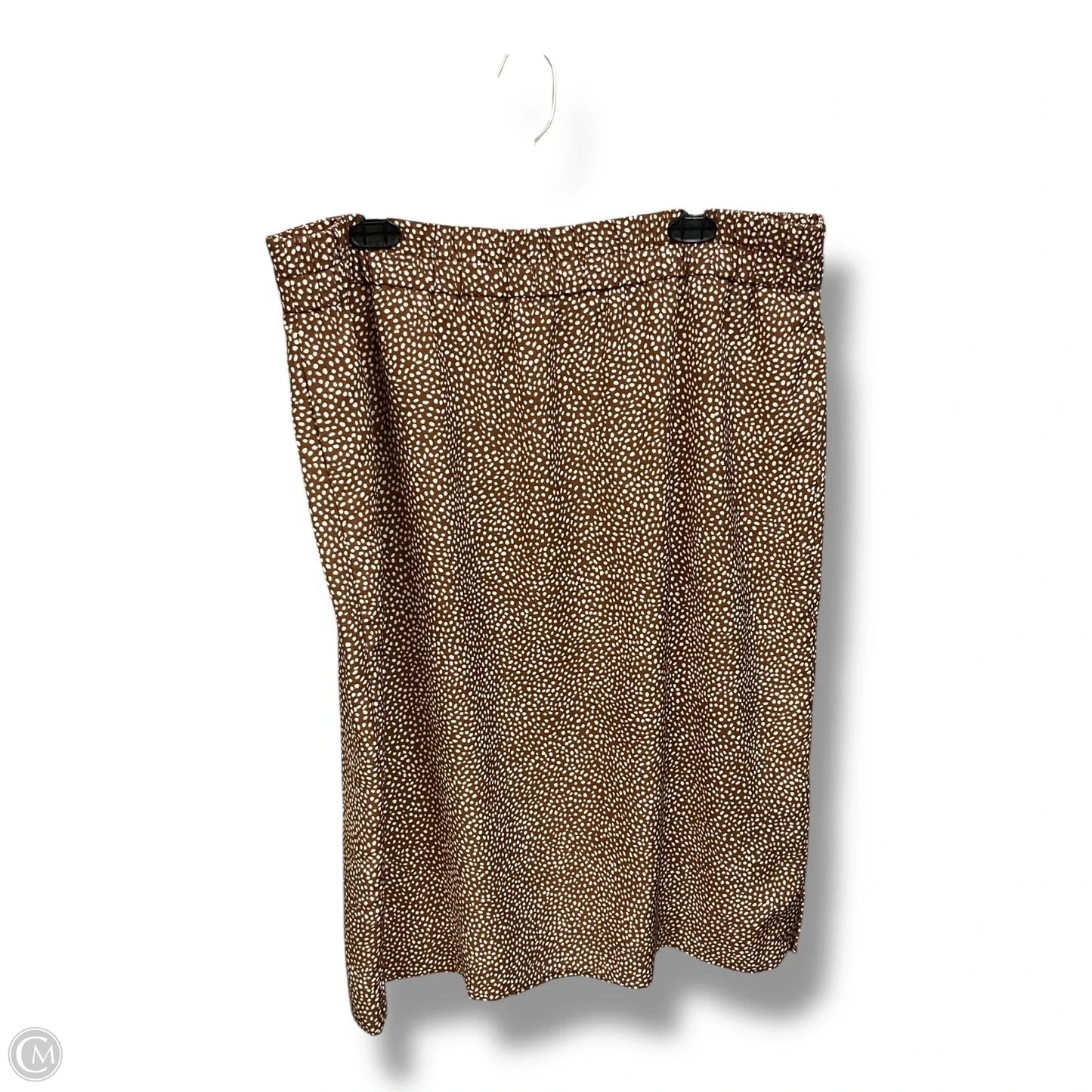 Dress Casual Midi By J. Crew In Brown & White, Size: 18