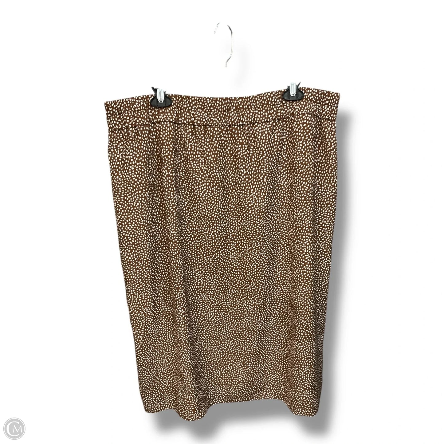 Dress Casual Midi By J. Crew In Brown & White, Size: 18