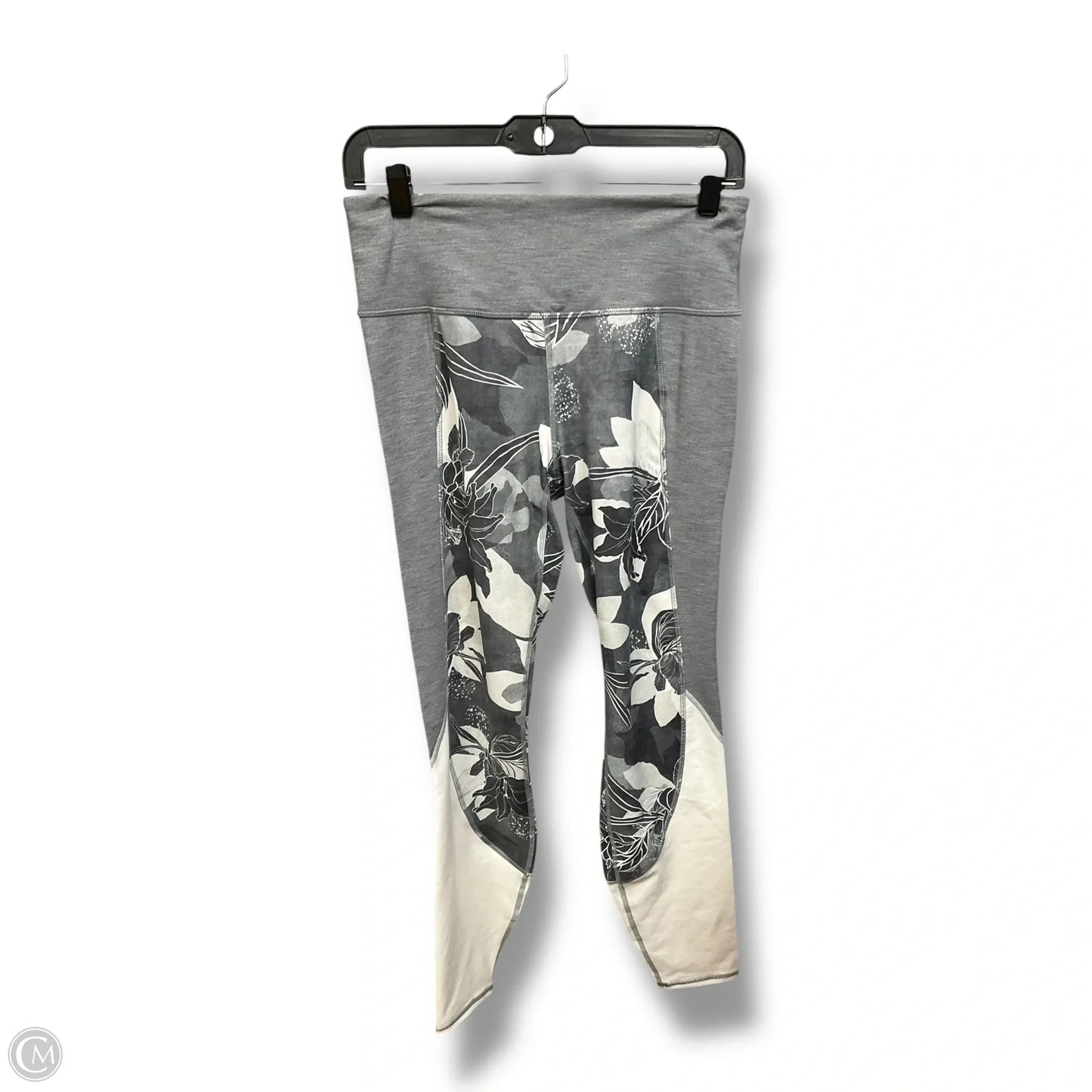 Athletic Capris By Athleta In Grey & White, Size: M