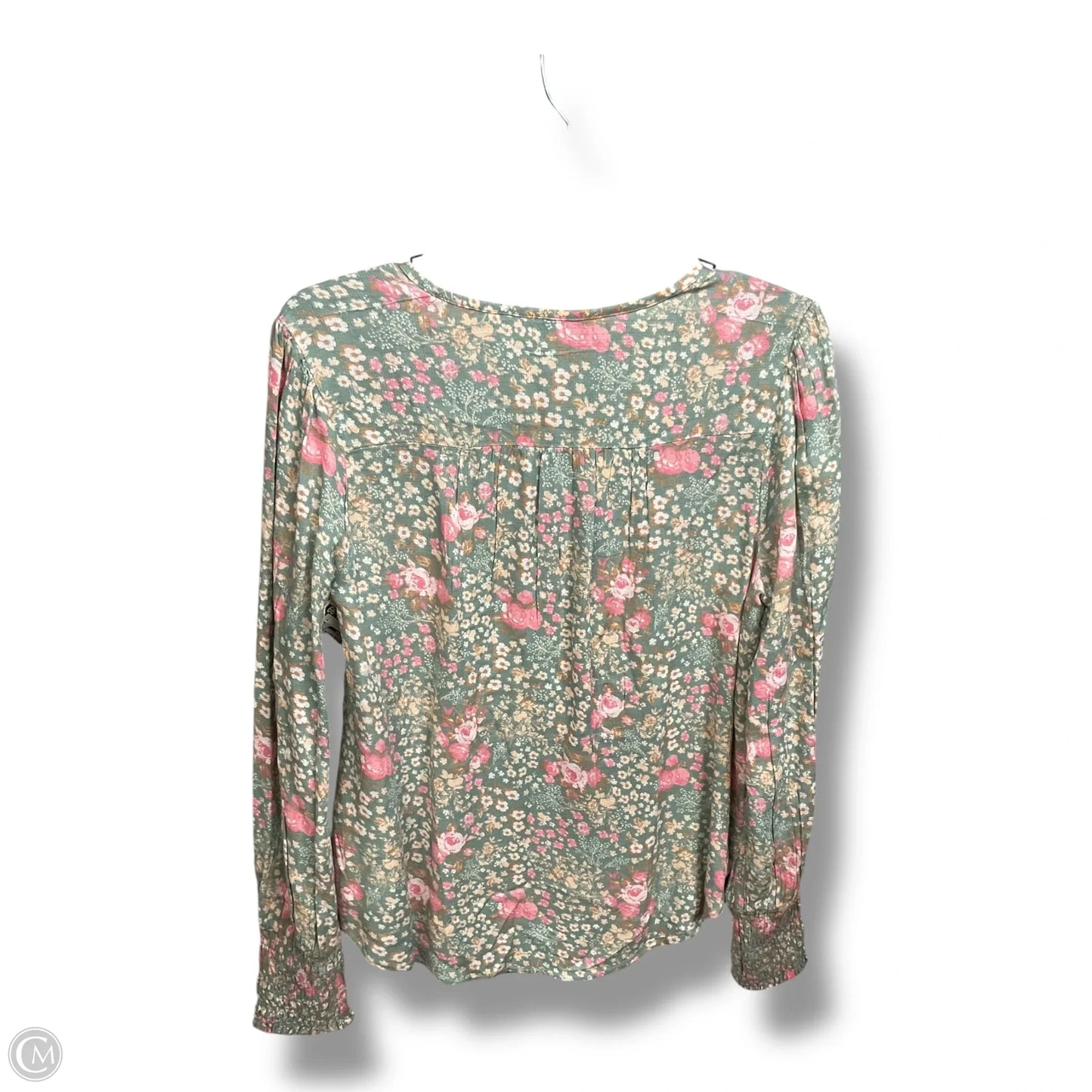 Top Long Sleeve By Lucky Brand In Floral Print, Size: M