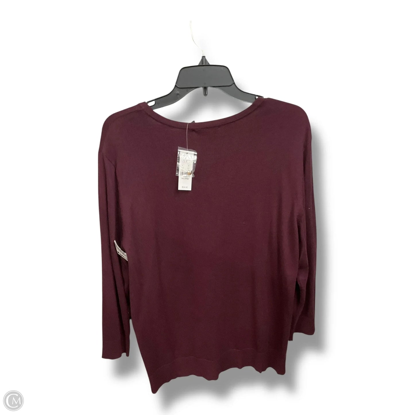 Cardigan By New York And Co In Maroon, Size: Xxl