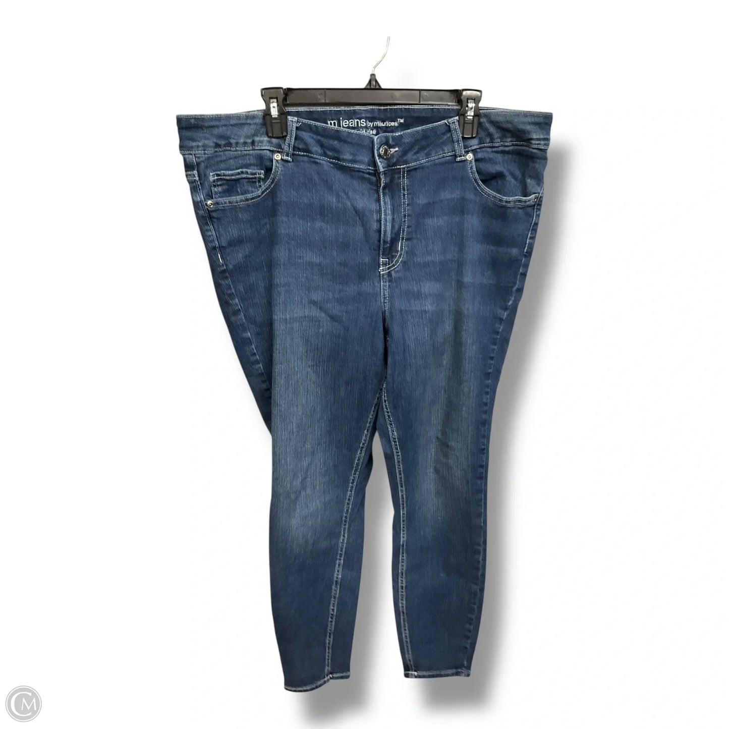 Jeans Skinny By Maurices In Blue Denim, Size: 18