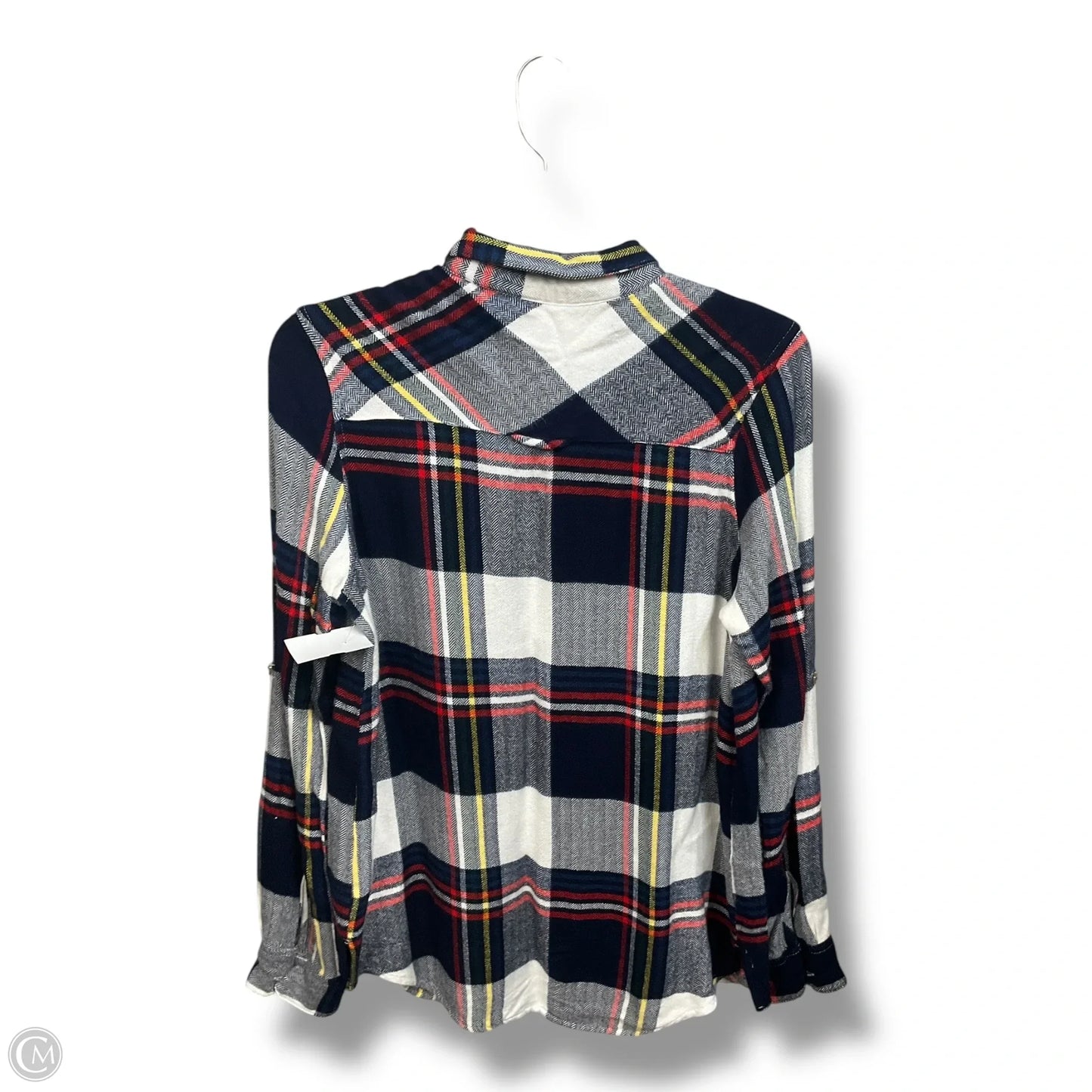 Top Long Sleeve By Altard State In Plaid Pattern, Size: S
